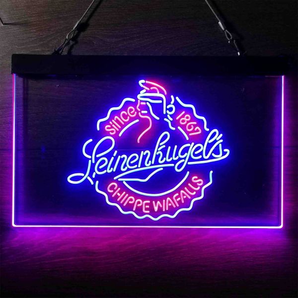 Leinenkugel's Chippewa Falls Dual LED Neon Light Sign